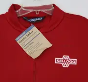M W Kellogg Cycling Jersey Men's XL Red by Performance Bicycle 100% CoolMax NWT