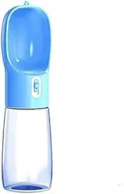 Dog Water Bottle for Walking - Portable Puppy Water Disperser Water Bowl for Pets Travel Outdoor Walking Hiking Drinking Feeder Food Grade Plastic