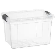 Superio 4.75 Quart Clear Storage Bin Sturdy Stackable Lightweight Organizer