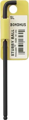 16510 3/16" Stubby Ball End Tip Hex Key L-Wrench with Proguard Finish, Tagged an
