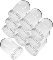 WESIEVYA 10pcs Clear Plastic Water Globes for DIY Crafts High Transparent Lightweight Empty Snow Globes for Christmas Decorations and Party Props