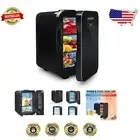 Stylish 10L Thermoelectric Mini Fridge with Removable Shelf - Low Noise Design