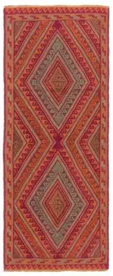 Traditional Vintage Hand-Knotted Carpet 2'6" x 6'0" Wool Area Rug
