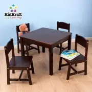 Kidkraft Farmhouse Table & Chairs Espresso Chic Fun For Toddlers And Kids!