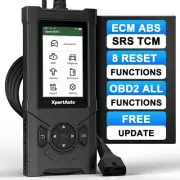 Check Engine Transmission ABS SRS Code Reader OBD2 Scanner Car Diagnostic Tool