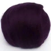 Shetland Top (Dyed Aubergine) 100g Wool Roving Spinning Fibre Felting Purple