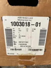 ABB 1003018-01 Baldor 4 HP Motor