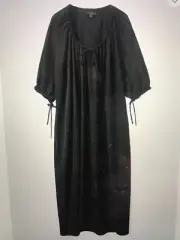 COS Brand Black Drawstring Ladies Kaftan Style Midi Dress BNWT RRP $150 Size 14