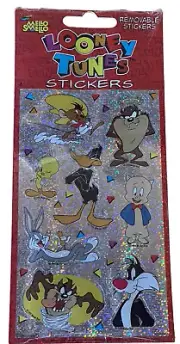 Vintage 1995 Warner Bros. Looney Tunes Removable Stickers - Taz Tweety Sylvester
