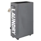 25" Rolling Laundry Basket with Wheels, Collapsible Laundry Hamper for Clothes