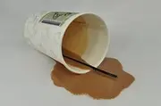Realistic Food Replicas New! Real Looking Faux Spilled Cup of Coffee to Go