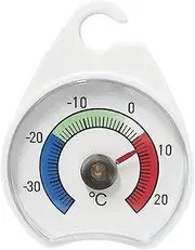Refrigerator Temperature Measuring Tool, High Precision Thermometer, Freezer Cooler Gauge, 6.5x5.4cm, Easy to Use, Portable for Freezer Cooler