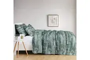 Amsons Pure Cotton Bedspread Set with extra Standard Pillowcases - Eden Sage
