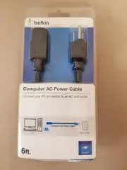 Belkin 6 FT Computer AC Power Cable Connect Power Supply Cord Cable 6ft AC