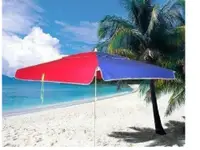 在飛比找松果購物優惠-【戶外遮陽傘】大雨傘 大陽傘 海灘傘-70英吋長方形(子母傘