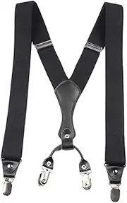 [APLVFFZH] Men's Classic Y Back Suspenders with Adjustable Straps