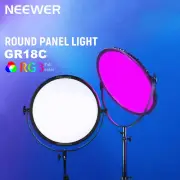 NEEWER GR18C 18 inch RGB LED Round Panel Light Full Color 2500-8500K APP Control
