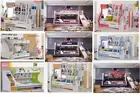 BRAND NEW KIDS BUNK BED WITH PULLOUT TRUNDLE STAIRCASE WITH DRAWERS SHELVES