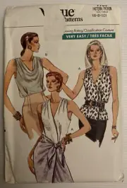 Vogue 7756 Vintage 90s Sewing Pattern Sleeveless Tops Sizes: 6-8-10