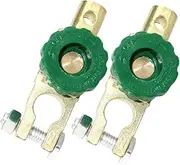 2pcs Car Battery Disconnect Switch Automotive Power Cutoff Isolator with Automatic Function Easy Installation Compact Design for Motorcycle and Vehicle Battery Protection