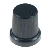 Black 6mm Pointer Control Knob Potentiometer