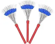 uxcell Fishing Bobber Stops [300PCS] Column Floats Sinker Stops Use for Streams & Lake & River Fishing - [Blue - Silicone] Fit 0.6-1.5 mm Wire Beads Float Stopper