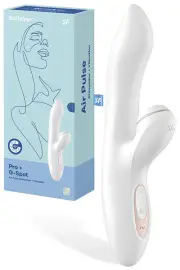 Satisfyer Pro 8.7" Rabbit Vibrator with Clitoral Suction