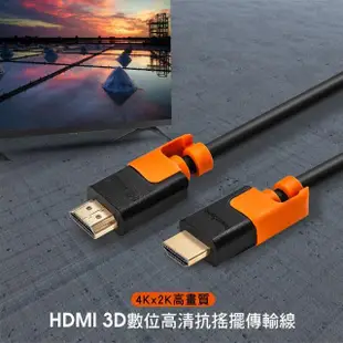 【群加 Powersync】HDMI 1.4版耐搖擺抗彎折 鍍金接頭 影音傳輸線 / 3M(CAVHEARM0030)