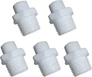 Malida 1/2" Thread Male to 1/4" Push Fit Tube Quick Connect for Water Purifiers Reverse Osmosis (5pack)