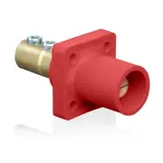 LEVITON 16R21-UR Male Receptacle, 90-Degree, Double Set Screw Termination
