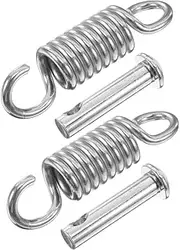 VICASKY 2 Sets Heavy Duty Swing Hanger with Pin Set Steel 360° Swivel Hooks Suspension Hooks Extension Springs for Wooden Concrete Swing Hammock Chair Porch Swings Gym Rope