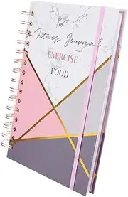 Fitness Planner Notebook for Men Women Workout Journal Exercise Log Book Gym Goal Tracker Chart