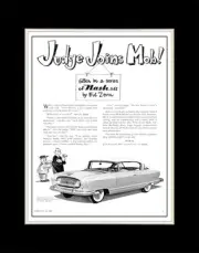 1955 Nash Judge Joins Mob - Matted for 11x14 Frame