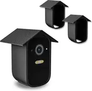 Protective Silicone Casing for , Camouflage and Accessorize Security Camera,Silicone Sk,Waterproof and Anti-UV(2 Pack,Black)