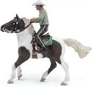 Papo - Hand Painted - Animal Figure - Cowboy and his Horse - 51573 - Horses - Collectible - for Children - Suitable for Boys and Girls - from 3 Years Old