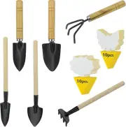 6 Pcs Garden Tools Set, 20 Pcs Yellow Sticky Traps Fungus Gnats for Indoor/Outdo
