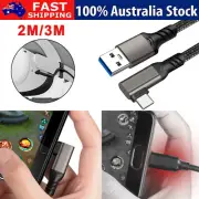 For Oculus Quest 1/2 Link VR USB A To USB C Cable 3A USB3.2 Gen2 Fast Charging