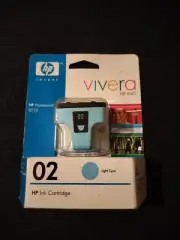 HP 02 Light Cyan Ink Cartridge C8774WN Expired 2007