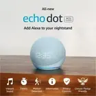 Echo Dot 5th Gen 2022 Smart speaker with LED clock Alexa white Motion Detection