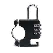 Yiquan Three Digit Codes Combination Bike Lock Aluminum Alloy 0.1kg Lightweight Portable Security Tool for Cycle Handleb