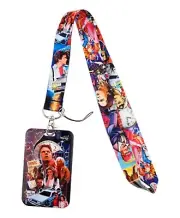 Back To The Future Classic Movie Themed Lanyard w/ ID Holder Keychain
