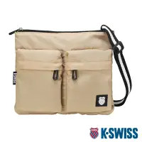 在飛比找Yahoo奇摩購物中心優惠-K-SWISS Shoulder Bag輕量側背包-卡其