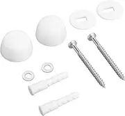 Tofficu Toilet Screw Cover Set Bathroom Expansion Bolt Decorative Nut Simple Mounting