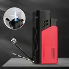 Metal Butane Lighter Blue Flame Turbine Torch Jet Ciagrette Lighters Portable