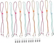 [jojofuny] 1 Set Eyeglasses Lanyards for Sports Flexible Glasses Strap with Clips Holder Fashionable Design Suitable for Sunglasses and Glasses
