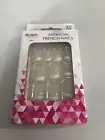 Beauty Work Artificial French Nails with Glue Adhesive - 12 Nails - BRAND NEW