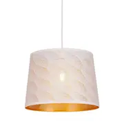 Ipil White Tapered Laser Cut Pendant - Honeycomb
