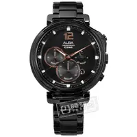 在飛比找蝦皮商城優惠-ALBA / 日系時尚 防水 不鏽鋼手錶 鍍黑 / VD53