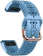 [CEKGDB] 20mm Silicone Smart Watch Strap，For Garmin Fenix 7S 6S Pro Quick Release Easy Rose Gold Buckle Wristband Bracelet Fenix 5S/5S Plus Accessories