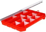 TOYANDONA Multifunctional Fishing Tackle Case with Dividers Durable Plastic Storage Box for Organizing Baits Accessories Capacity Fishing Gear Container